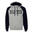 Load image into Gallery viewer, Bold Type Men's Raglan Hooded Sweatshirt
