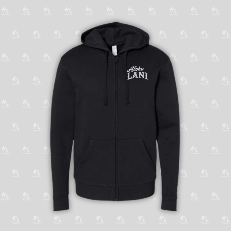 Aloha Lani Unisex Fleece Zip Hoodie