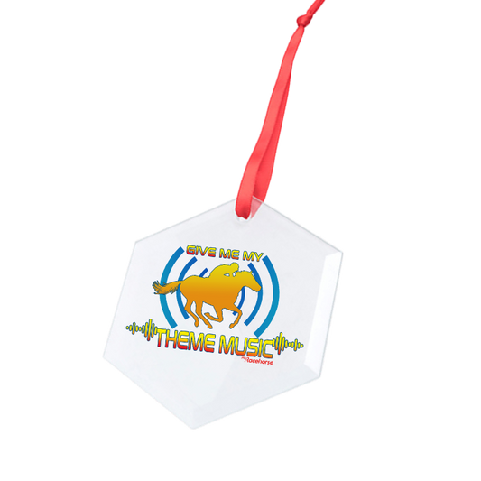 Givememythememusic Hexagonal Glass Ornament