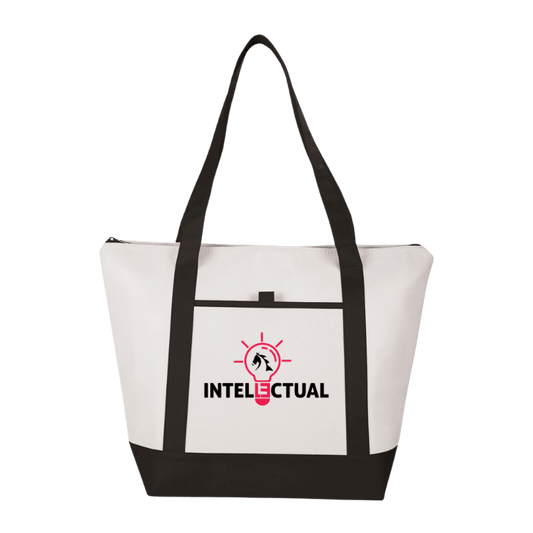 Intellectual Embroidered Tote Bag