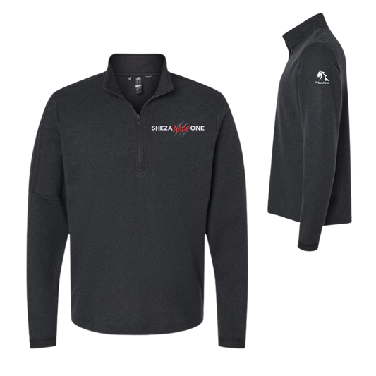 Shezawildone - Adidas Men's 3-Stripes Quarter-Zip Sweater