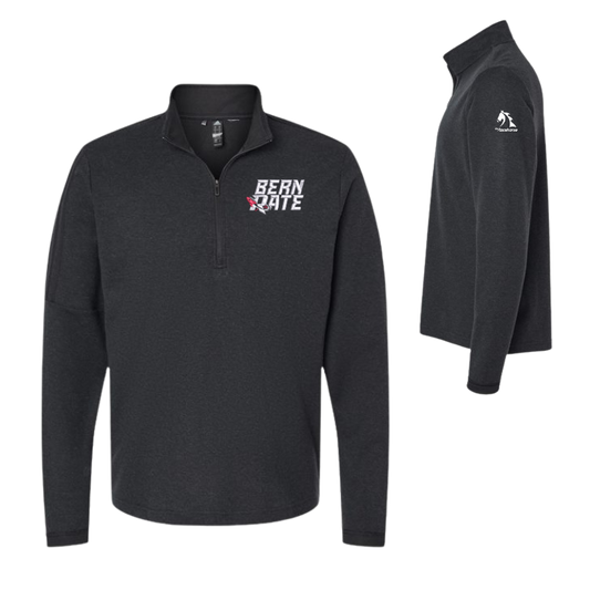 Bern Rate - Adidas Men's 3-Stripes Quarter-Zip Sweater