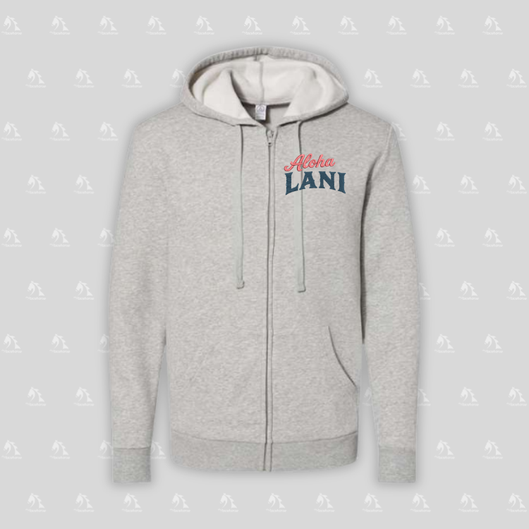 Aloha Lani Unisex Fleece Zip Hoodie