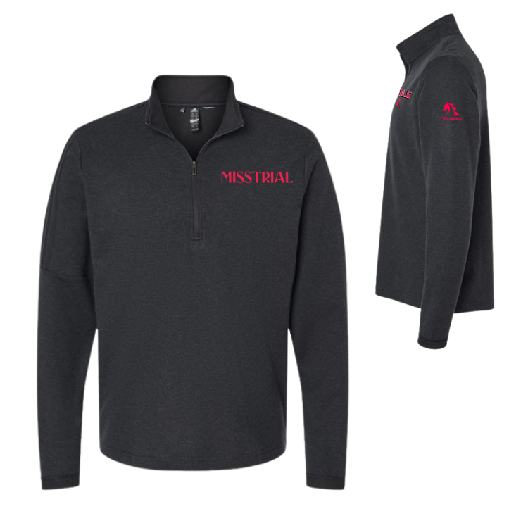 Misstrial - Adidas Men's 3-Stripes Quarter-Zip Sweater