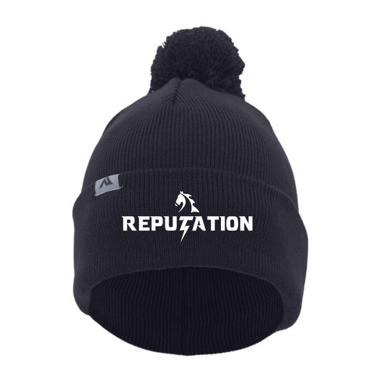 Reputation Beanie with Pom-Pom