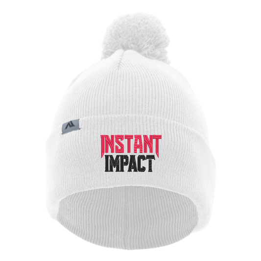 Instant Impact Beanie with Pom-Pom