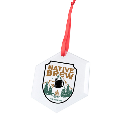 Native Brew Hexagonal Glass Ornament