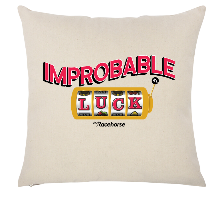 Improbable Luck Throw Pillow Case