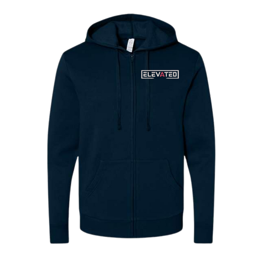 Elevated Unisex Fleece Zip Hoodie