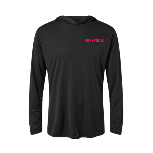 Misstrial Embroidered Women's Hooded Long Sleeve T-Shirt