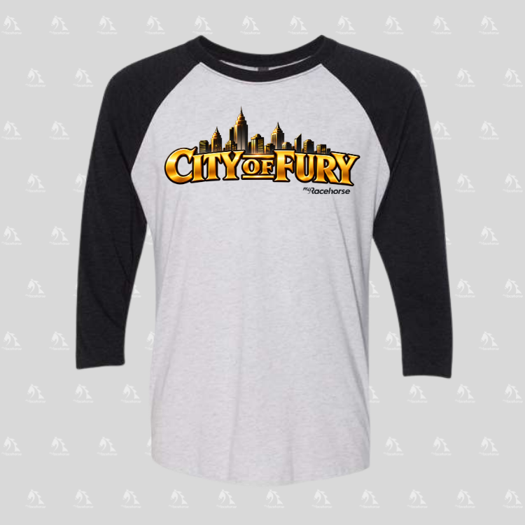City of Fury Unisex 3/4 Sleeve Raglan T-Shirt