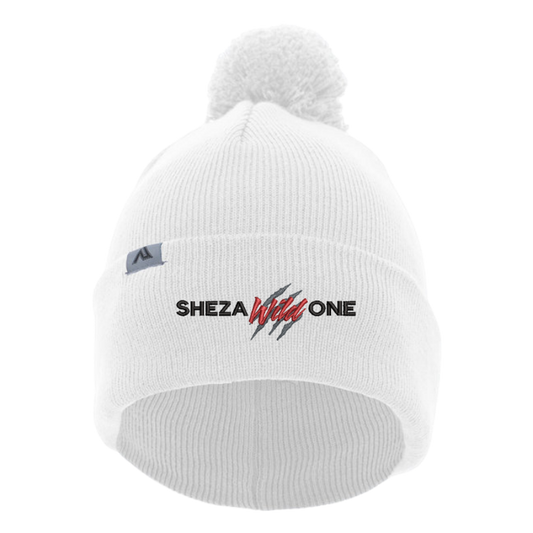 Shezawildone Beanie with Pom-Pom