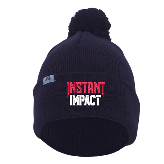 Instant Impact Beanie with Pom-Pom