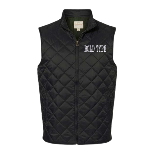 Bold Type Men's Quilted Vest