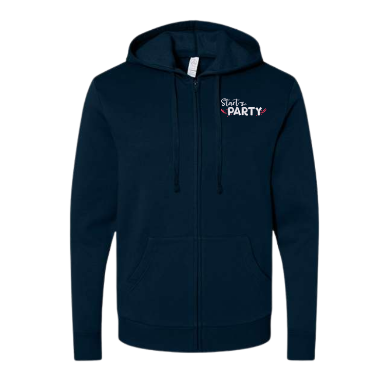 Start the Party Unisex Fleece Zip Hoodie