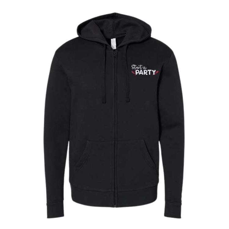 Start the Party Unisex Fleece Zip Hoodie