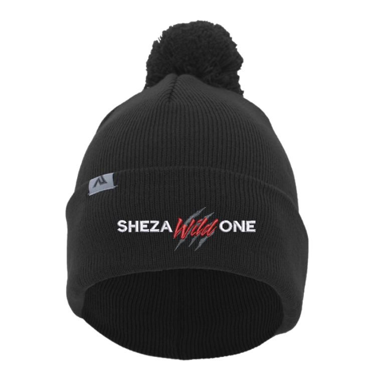 Shezawildone Beanie with Pom-Pom