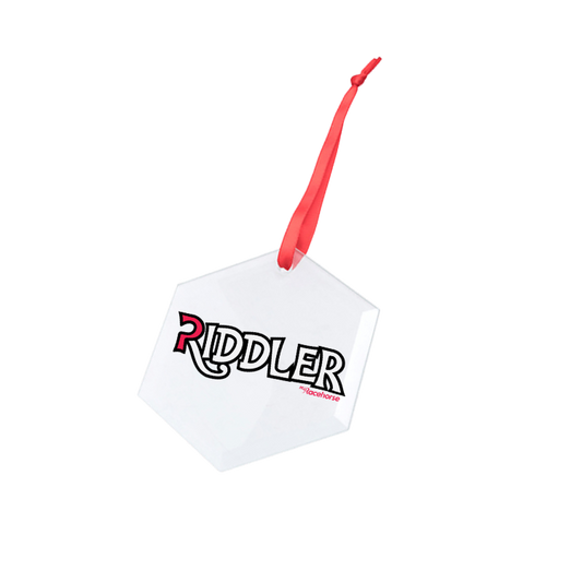 Riddler Hexagonal Glass Ornament