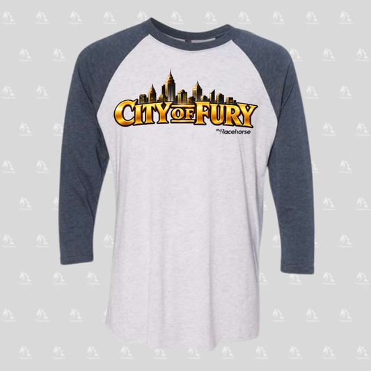 City of Fury Unisex 3/4 Sleeve Raglan T-Shirt