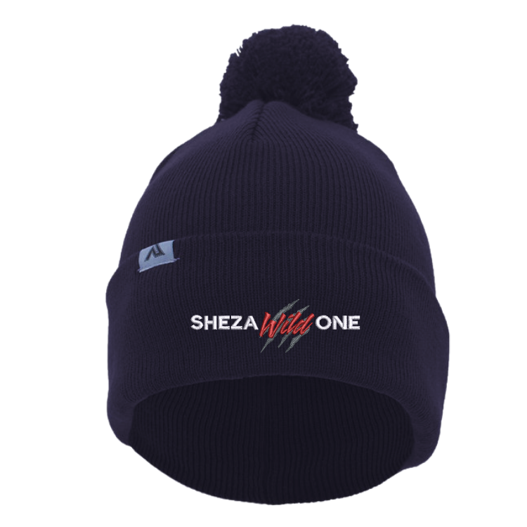 Shezawildone Beanie with Pom-Pom