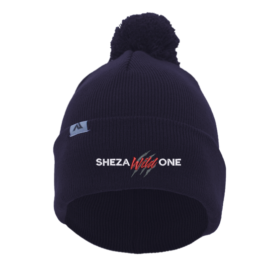 Shezawildone Beanie with Pom-Pom