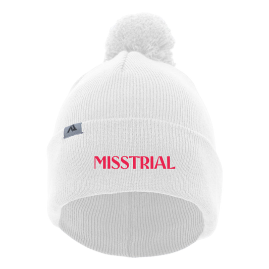 Misstrial Beanie with Pom-Pom