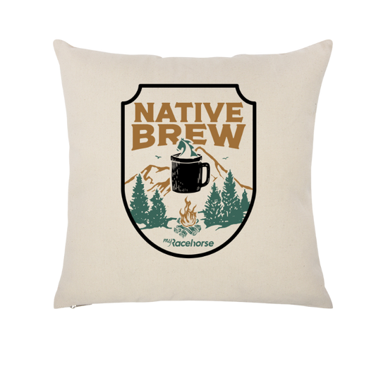 Native Brew Throw Pillow Case