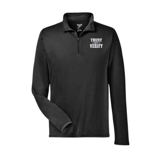 Trust but Verify Unisex Light Weight 3/4 Zip Pullover