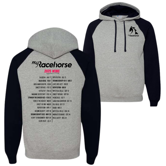 MRH Winner's 2025 Collection Men's Raglan Hooded Sweatshirt