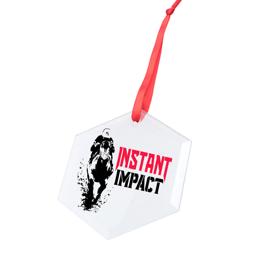 Instant Impact Hexagonal Glass Ornament