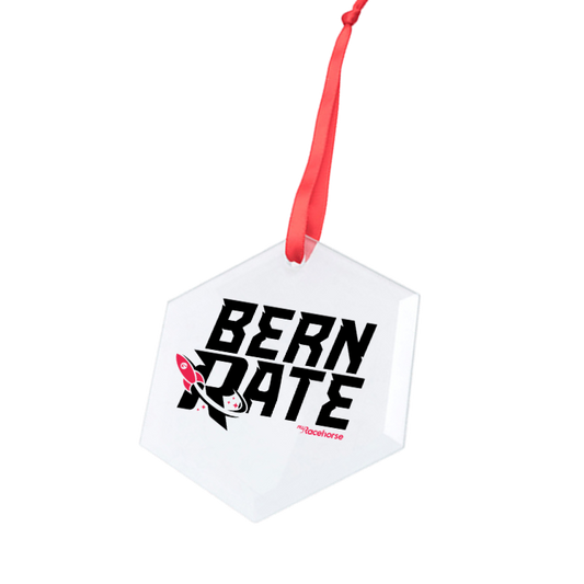 Bern Rate Hexagonal Glass Ornament