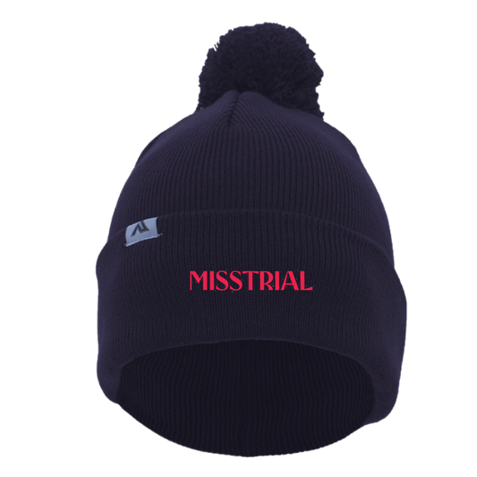 Misstrial Beanie with Pom-Pom