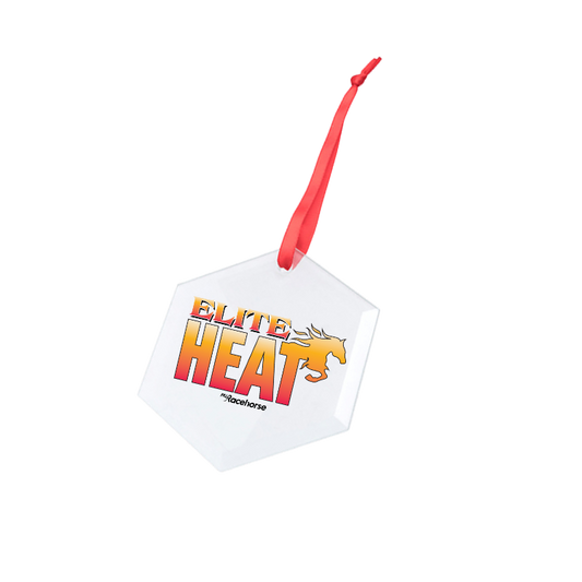 Elite Heat Hexagonal Glass Ornament