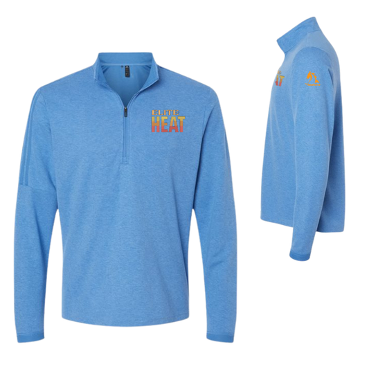 Elite Heat - Adidas Men's 3-Stripes Quarter-Zip Sweater