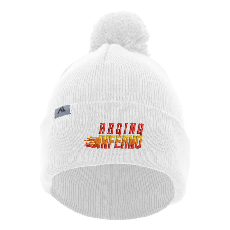 Raging Inferno Beanie with Pom-Pom