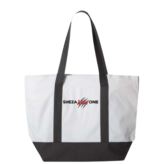 Shezawildone Embroidered Tote Bag