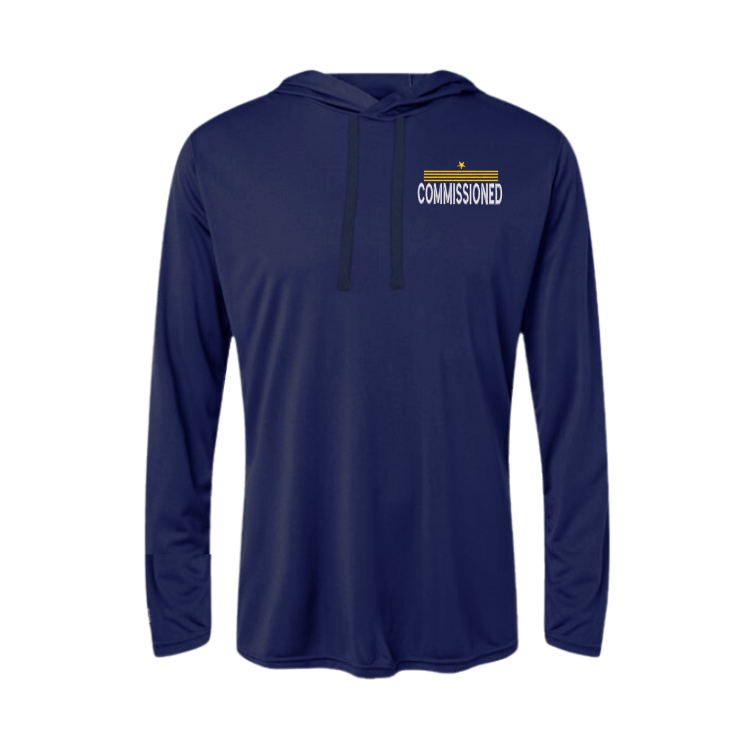 Commissioned Embroidered Women's Hooded Long Sleeve T-Shirt