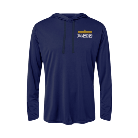 Commissioned Embroidered Women's Hooded Long Sleeve T-Shirt