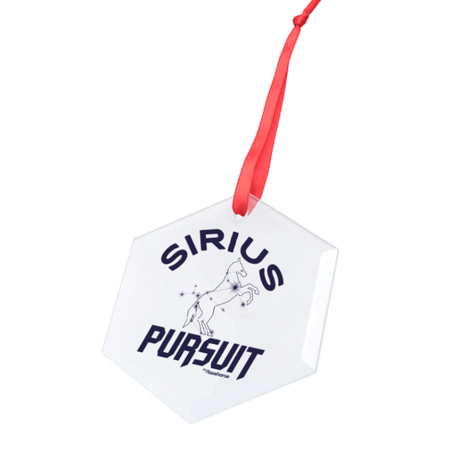 Sirius Pursuit Hexagonal Glass Ornament