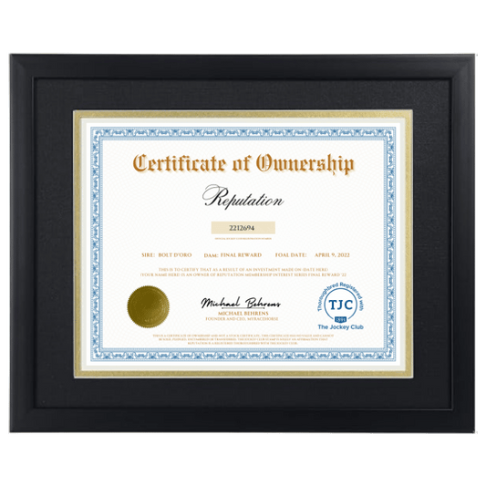 Reputation Certificate of Ownership