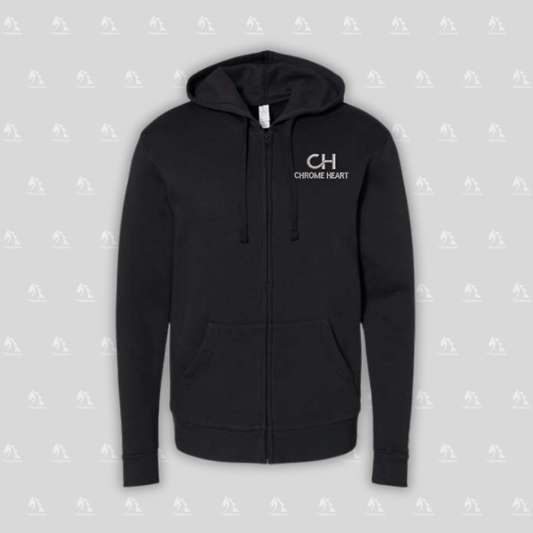 Chrome Heart Unisex Fleece Zip Hoodie