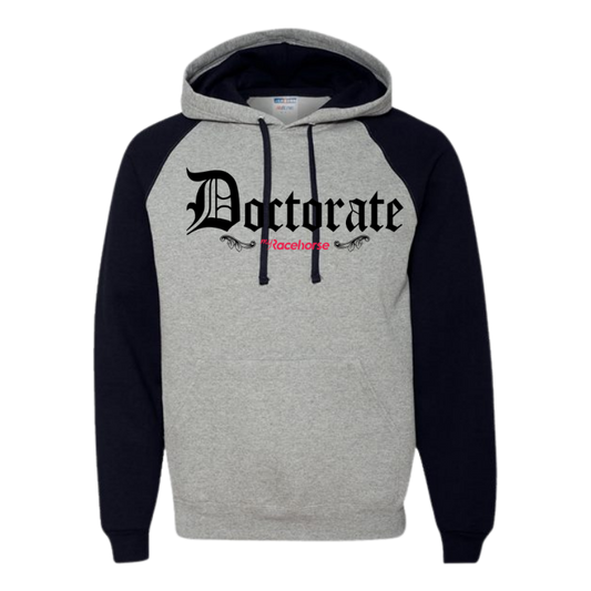 Doctorate Men's Raglan Hooded Sweatshirt