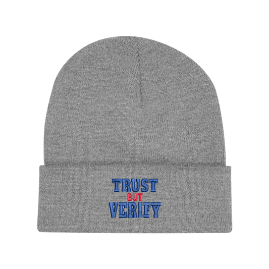 Trust but Verify Cuff Beanie