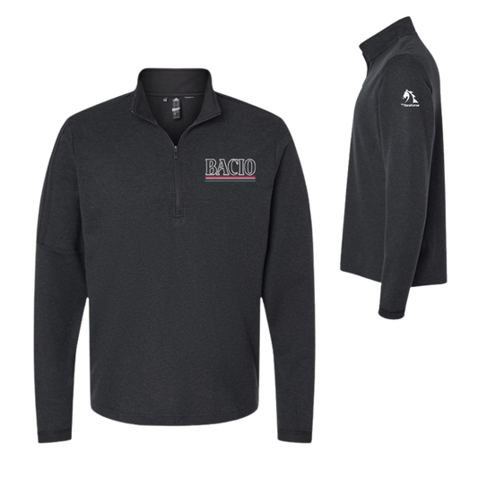 Bacio - Adidas Men's 3-Stripes Quarter-Zip Sweater