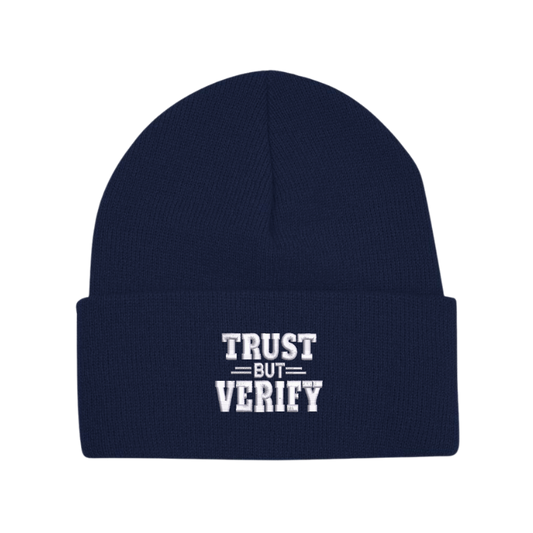 Trust but Verify Cuff Beanie