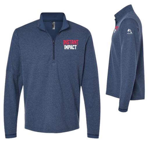 Instant Impact - Adidas Men's 3-Stripes Quarter-Zip Sweater