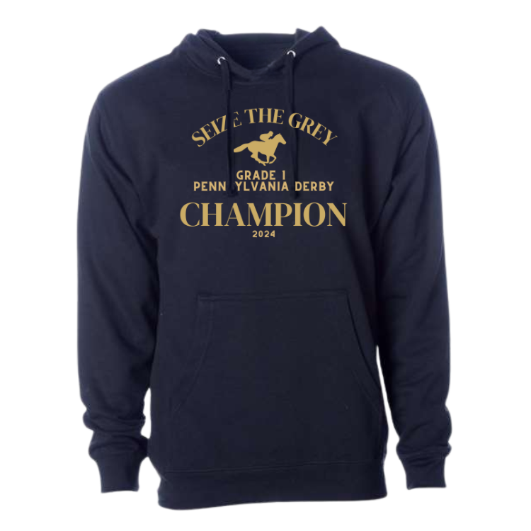 Seize the Grey Pennsylvania Derby - Midweight Unisex Hooded Sweatshirt