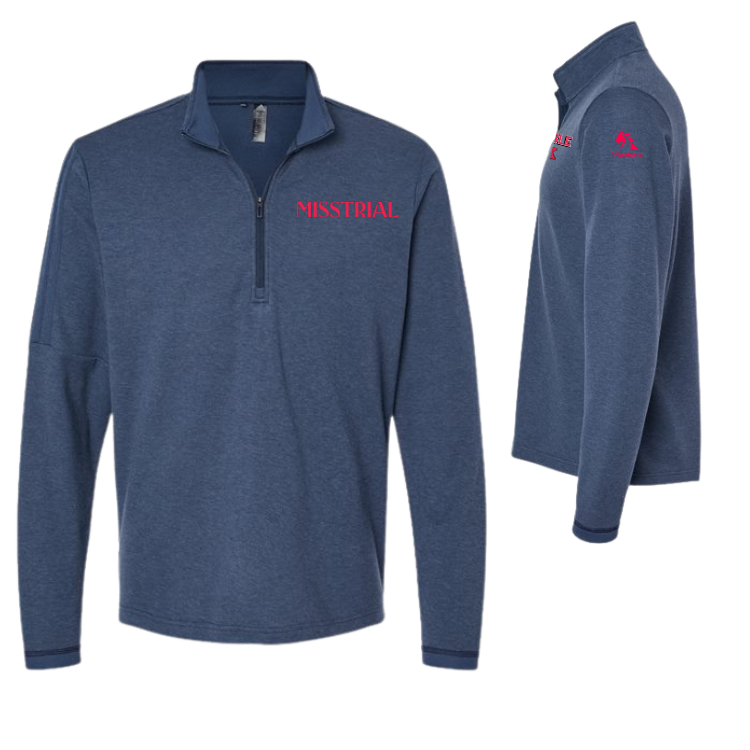 Misstrial - Adidas Men's 3-Stripes Quarter-Zip Sweater