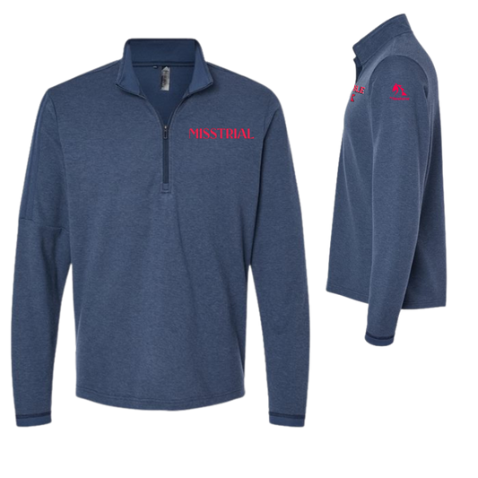 Misstrial - Adidas Men's 3-Stripes Quarter-Zip Sweater