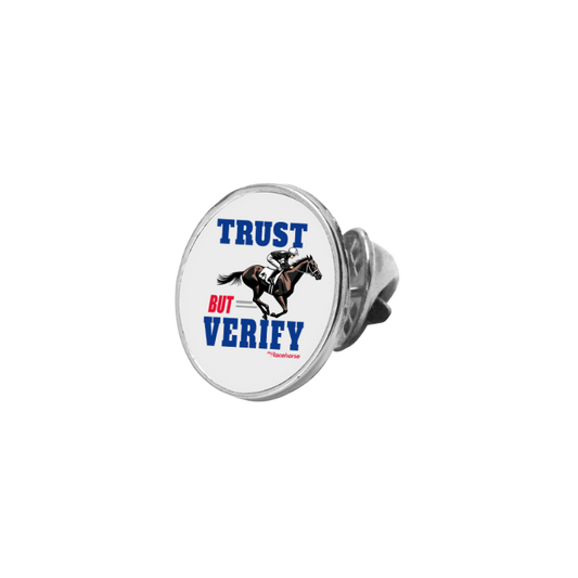 Trust but Verify Custom Lapel Pin